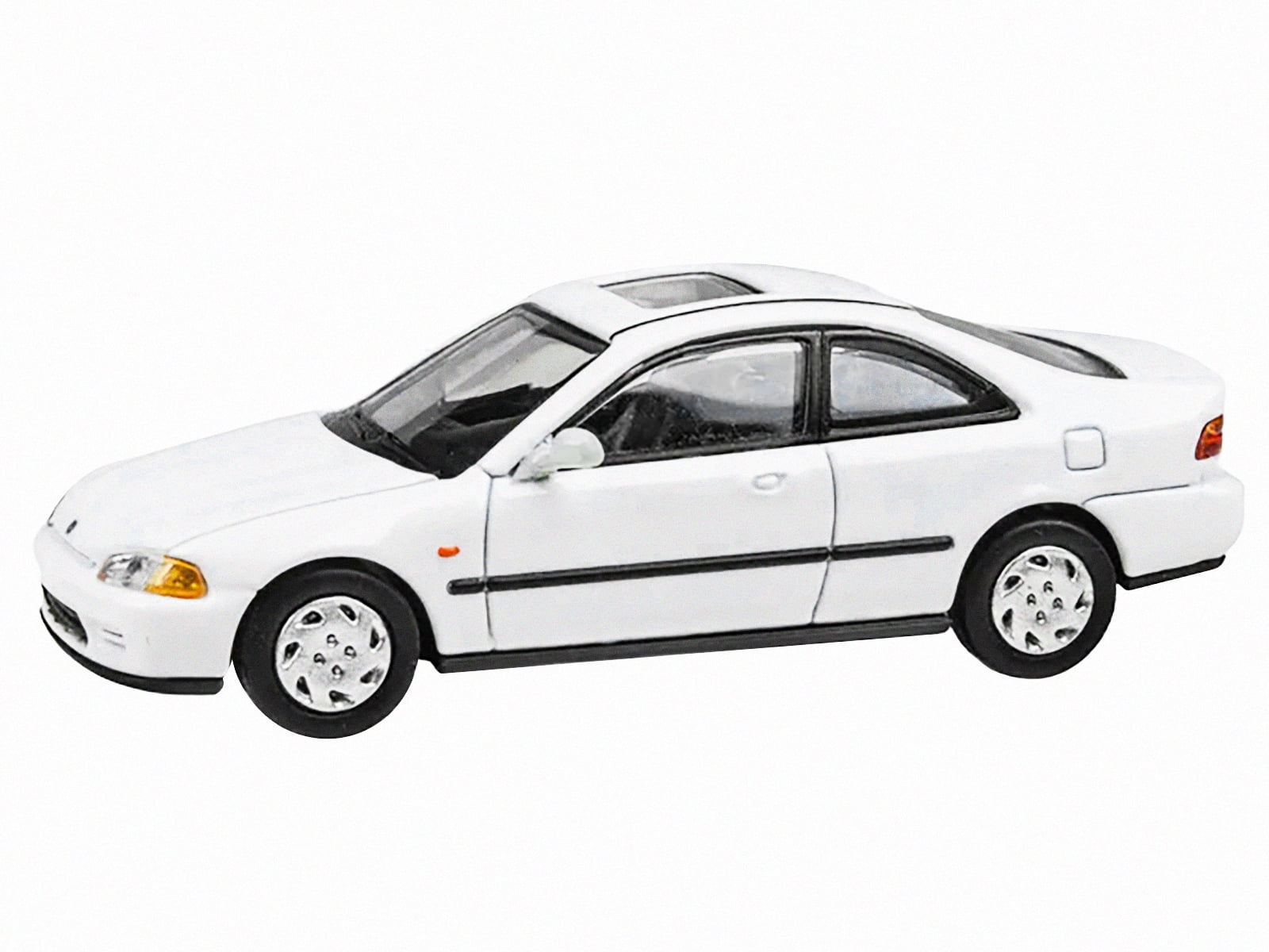 1995 Honda Civic Coupe EJ1 White with Sunroof 1/64 Die Cast Model Car by Paragon