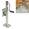 thumbnail image 1 of Car Swivel Trailer Jack, 1200lbs Adjustable Trailer Jack with Wheel Side Rotation Handle Swivel Trailer Tongue Jack for ATV UTV Yacht Trailers RVs, 1 of 7