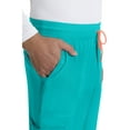 thumbnail image 3 of Cherokee Infinity Scrub Cargo Pants for Men Drawstring Straight Leg Pant IN200A, S, Teal Blue, 3 of 7