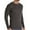 Charcoal Heather, variant on Hanes Men's Big & Tall Waffle Knit Long Sleeve Crew Cozy, Classic Comfort