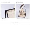 thumbnail image 6 of Seyurigaoka Hanging Purse Organizer Non Woven Handbag Organizer Clear Vinyl Pocket, 6 of 7