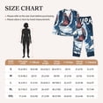 thumbnail image 6 of Kll Shark Print Women'S Long Sleeve Pajamas With Pants Sleepwear Loungewear 2 Set-Small, 6 of 9