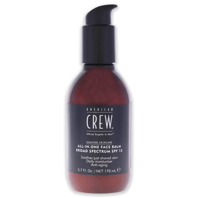 Bálsamo facial todo en uno American Crew Bálsamo para después del afeitado SPF 15 5.7 oz