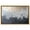 Gold Frame, variant on Silvered Layers Canvas Blue Abstract Art by Art Remedy, Silver Frame, 15" x 10"
