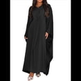 thumbnail image 2 of de Mujer, para Novia, Dama de , Larga para Fiesta Nupcial, Boda. Negro L, 2 of 7