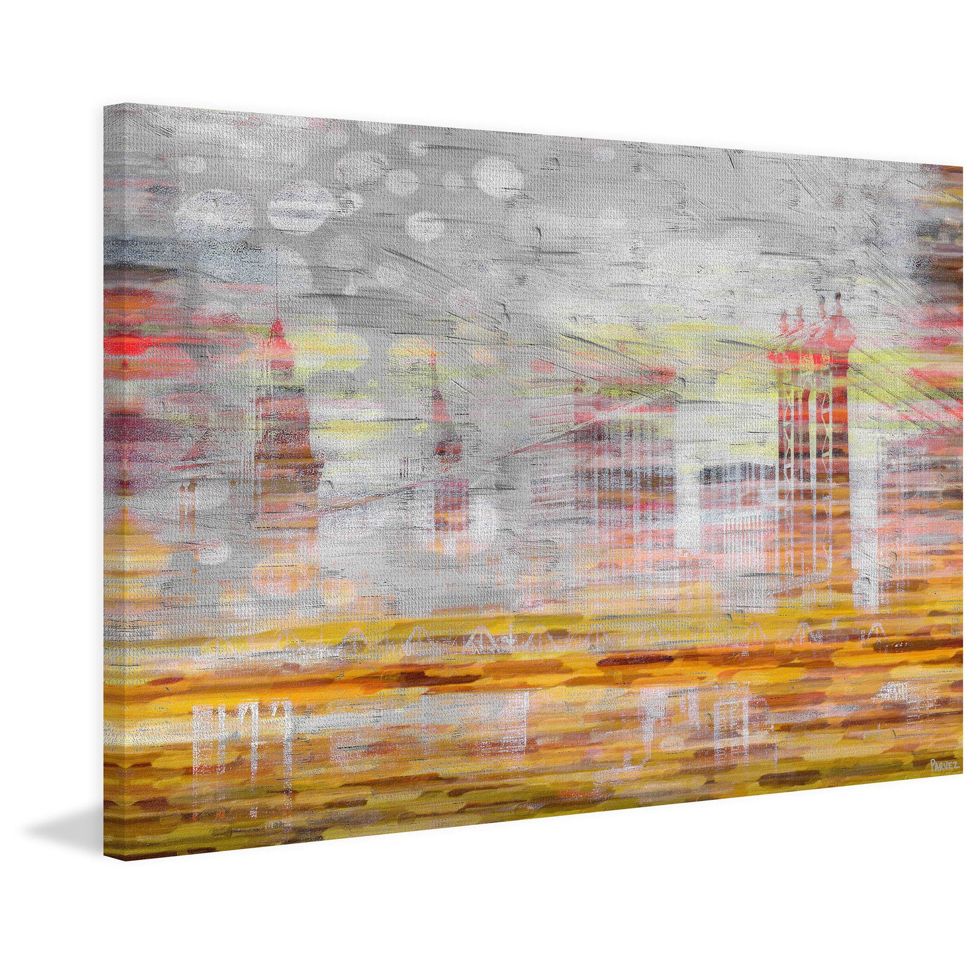 Parvez Taj "Hidden Buildings" Print on Canvas
