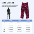 thumbnail image 4 of Lsque Burgundy Tie Dye Print Men's Pajama Pants, Lounge Pant - Comfortable Home Wear,Elastic Waistband, Stylish Design-X-Large, 4 of 9