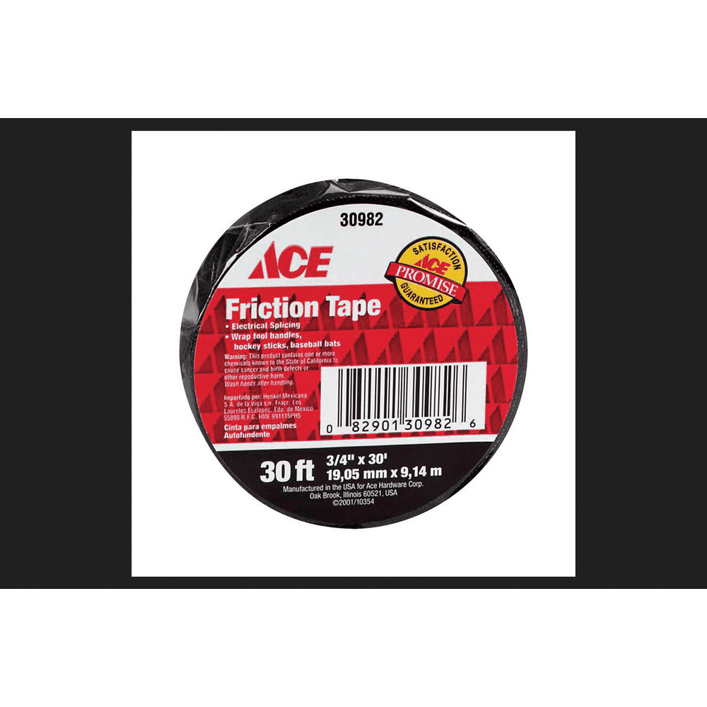 Ace 3/4 in. W x 30 ft. L Friction Tape Black