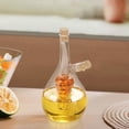thumbnail image 1 of Aceitera y vinagrera Dispensador de aceite de cocina Recipiente de vidrio para cocinar Botella de aceite de cocina Botella transparente con racimo de, 1 of 10