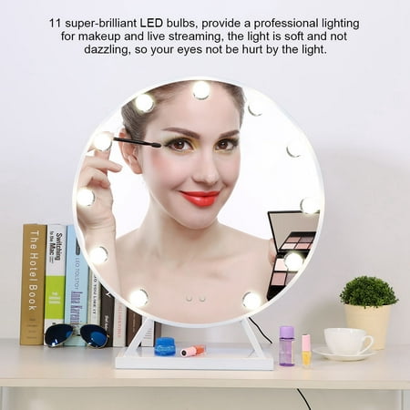 LYUMO 11LED Round Styles Mirror Touch Super-brilliant Live Streaming Makeup Filling Lamp White 50cm  , Bulbs Mirror Light, Cosmetic