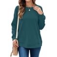 thumbnail image 3 of SPROUTOP Sweatshirt for Women Long Sleeve Crew Neck Pullover Loose Ladies Winter Tops, 3 of 9