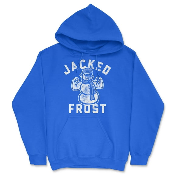 Jacked Frost Unisex Hoodie Funny Sarcastic Christmas Snowman Graphic Hooded Sweatshirt