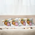 thumbnail image 7 of Ambesonne Colorful Throw Pillow Cover 4 Pack, Exotic Savannah Animals, 16", Multicolor, 7 of 7