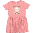 thumbnail image 3 of Inktastic Jesus Loves Me Lamb Girls Toddler Dress, 3 of 5