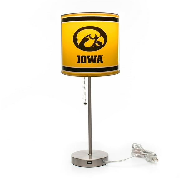 Imperial Iowa Hawkeyes Chrome Desk Lamp