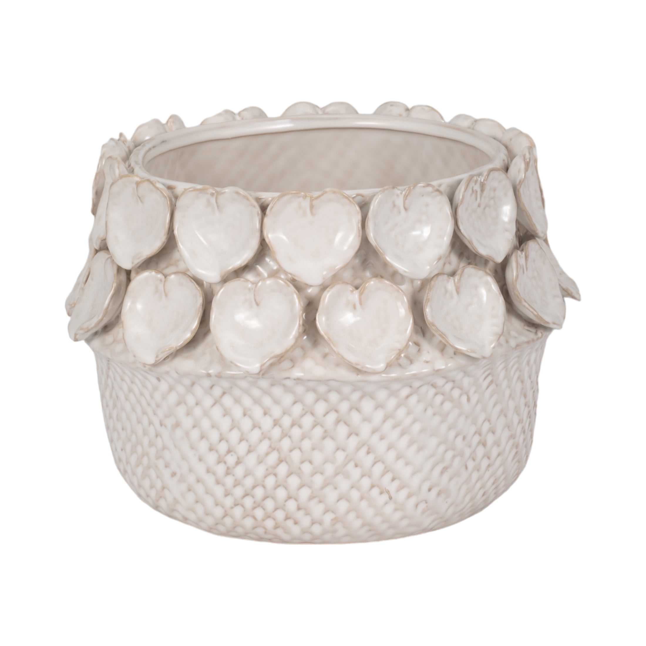 Flower Pots For Home Decor - Elegant Garden Planters And Plant Pots - Stylish Pots For Plants And Planters For Outdoor Plants - Perfect For Indoor Plants or Plant Stand Indoor Accent - 8", Ivory