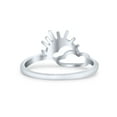 thumbnail image 3 of Attractive Sun and Cloud Plain Fascinating Oxidized Ring Band 925 Sterling Silver Size 6, 3 of 5