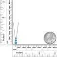 thumbnail image 2 of Gem Stone King Swiss Blue Topaz and Swiss Blue Topaz 3 Stone Pendant Necklace for Women (1.16 Cttw, Gemstone Birthstone, Round 5Mm, 4Mm and 3Mm, With 18 inch Chain), 2 of 3