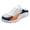 Orange, variant on Mens Sneakers Mesh Upper Slip On Heel-Less Half Slippers Unisex Couple Casual Sports Shoes For Autumn ,Us Size:9