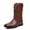 Brown, variant on Men's Cowboy Boots With Square Toe Casual Chunky Heel Wide Country Boot Pull-on Boots Old West Style Fishing Boots