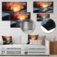 thumbnail image 4 of Designart "Aurora Borealis Aurora Euphony VIII" Landscapes Metal Art Living Room, 4 of 5