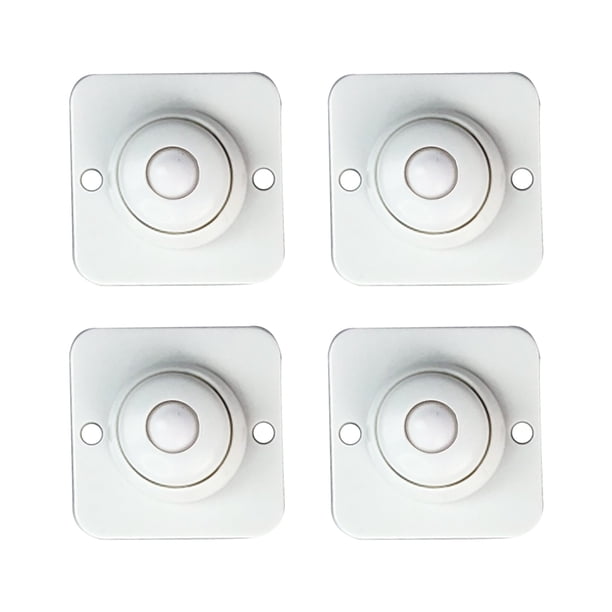 4 piezas de polea adhesiva de 360 grados, caja de almacenamiento Universal autoadhesiva, cubos, ruedas giratorias, para el hogar en Almacenamiento y organización del hogar Cuenta de plástico blanco Moyic HA063451-03B