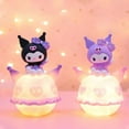 thumbnail image 2 of Sanrio melodía Kuromi Cinnamoroll Pompom Purin Pochacco Anime Muñeca Luz de noche Creativa Genial Conejo Planeta Luz Regalo de dibujos animados, 2 of 5