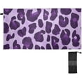 thumbnail image 2 of Coolnut Leopard Beach Towel, Sand Free Super Absorbent Oversized Travel Towel with Mesh Bag for Beach,Camping, Swimming, Holiday, 30"x 60", 2 of 6