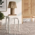 thumbnail image 2 of Skully Cream Textured Side Table, 2 of 5