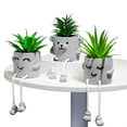 thumbnail image 4 of Toystoory Pequeñas plantas artificiales de PVC en macetas para la decoración del hogar, decoración decorativa y encantadora para la Decoración del hogar mueca01, 4 of 6