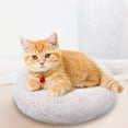 thumbnail image 4 of Round Small Dog Bed with Raised Rim - Comfortable Nest Bed Size 11.81 Inches (White), 4 of 5