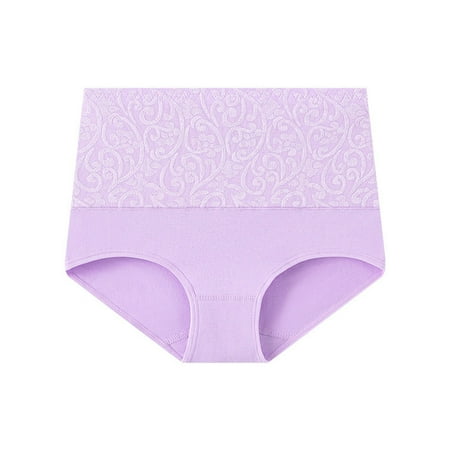 Clearance Horkkom Cotton Underwear for Women Plus Size High Waisted Ladies Panties Color Block Comfy Breathable Underwear XS-5XL  Gifts for Women