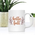 thumbnail image 2 of Koyal Wholesale Fall Autumn Season 11oz. Coffee Mug Gift, Hello Fall, Rustic Leaves, 1-Pack, 2 of 5