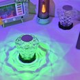 thumbnail image 4 of QINXIN Led Crystal Table Lamp Rose Projector Light 3/16 Colors Rechargeable Romantic Diamond Night Light, 4 of 7