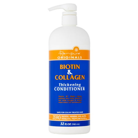 Renpure Originals Biotin & Collagen Thickening Conditioner, 32 fl (Best Deep Conditioner For Color Treated Natural Hair)