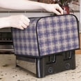 thumbnail image 7 of Honeii Heart Check Plaid Print 4 slice Toaster Cover, Two Slice Toaster Dust-proof Cover For Kitchen Small Appliance and Fingerprint Protection, 7 of 7
