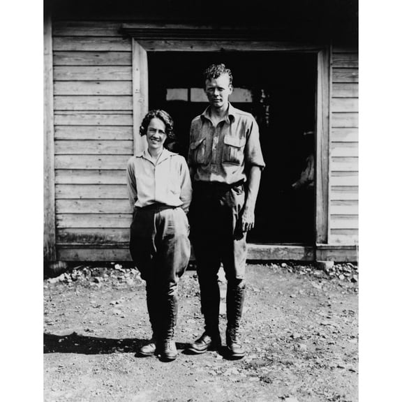 Charles And Anne Morrow Lindbergh History (18 x 24)