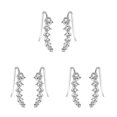 thumbnail image 2 of Sonducket Mujeres Niñas una 7 Crystal Ear Cuffs Hoop Climber Stud Pendientes Star Ear Stud Pin Accesorios de joyería Type3 NO3 Sonducket CBP048046, 2 of 6