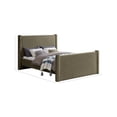thumbnail image 3 of Meridian Furniture Elias Olive Green Boucle Fabric Full Bed, 3 of 8