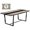 Grey, variant on Large Dining Room Table for 6-8 Seats, Rectangular Farmhouse Modern Kitchen Table, Industrial Conference Table