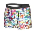 thumbnail image 2 of Kll Colorful Watercolor Dots Men'S Cotton Boxer Briefs Underwear-X-Large, 2 of 9