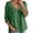 Green, variant on Tanghaowl Womens Tops Casual, Women Casual Blouse with Lace Collar Relaxed Fit Three Quarter Sleeve Top for Everyday Wear in Spring/Summer Blue S