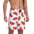 thumbnail image 2 of Kdxio Watermelon Print Mens Sleep Shorts Bottoms Soft Comfy Pajama Wear Pants with Drawstring Pockets, 2 of 7