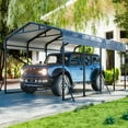 thumbnail image 4 of Tolead Heavy-Duty Galvanized Steel Carport – 12x25 FT All-Weather Shelter for Trucks, Boats & Outdoor Storage, 4 of 7