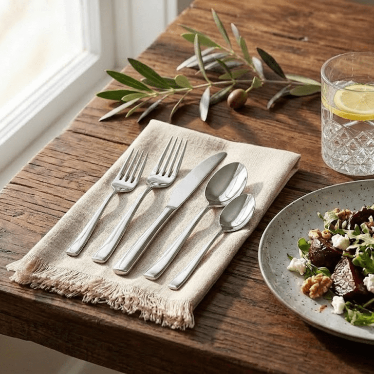 Towle Living Dream 20-Piece Flatware Set, Stainless Steel, Service