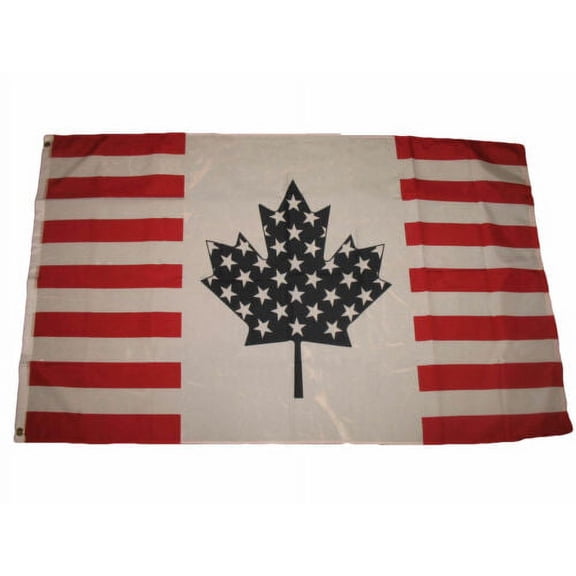 3x5 USA CANADA FRIENDSHIP 3' x 5' Polyester Banner Flag Grommets