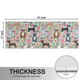 thumbnail image 5 of Kitchen Rugs Sets Of 2,Cute Pitbull Terriers Dog and Flower Anti Fatigue Kitchen Mat Rugs Non Slip Washable,Decorative Kitchen Floor Mats for Kitchen,Sink,Laundry,17"X47", 5 of 5