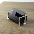 thumbnail image 1 of Acrylic Business Card Holder Clear Plastic Display Stand Desktop (1 Pcs, Black), 1 of 5