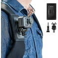 thumbnail image 1 of Backpack With Adjustable Shoulder Strap And J-hook, Camera Mount System For Gopro Hero 10 Hero 9 Hero 8 Hero 7 Hero 6 5 4 3, Session, Osmo Action, Ins, 1 of 5