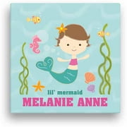 Angle View: Lil' Mermaid Personalized Canvas